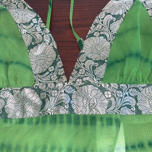 Marciano sheer asymmetric zip back top - Picture 5 of 5